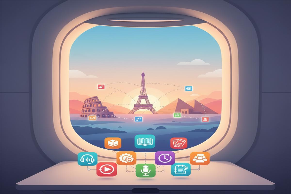 Uçakta Dil Öğrenmenin 7 Etkili Yolu: Zamanı Kazanca Çevir!