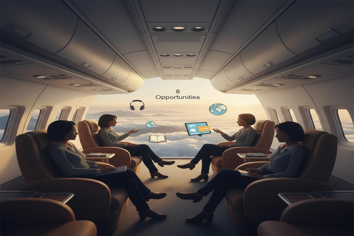 Uçakta İngilizce Konuşma: Pratik Fırsatlar ve Etiket