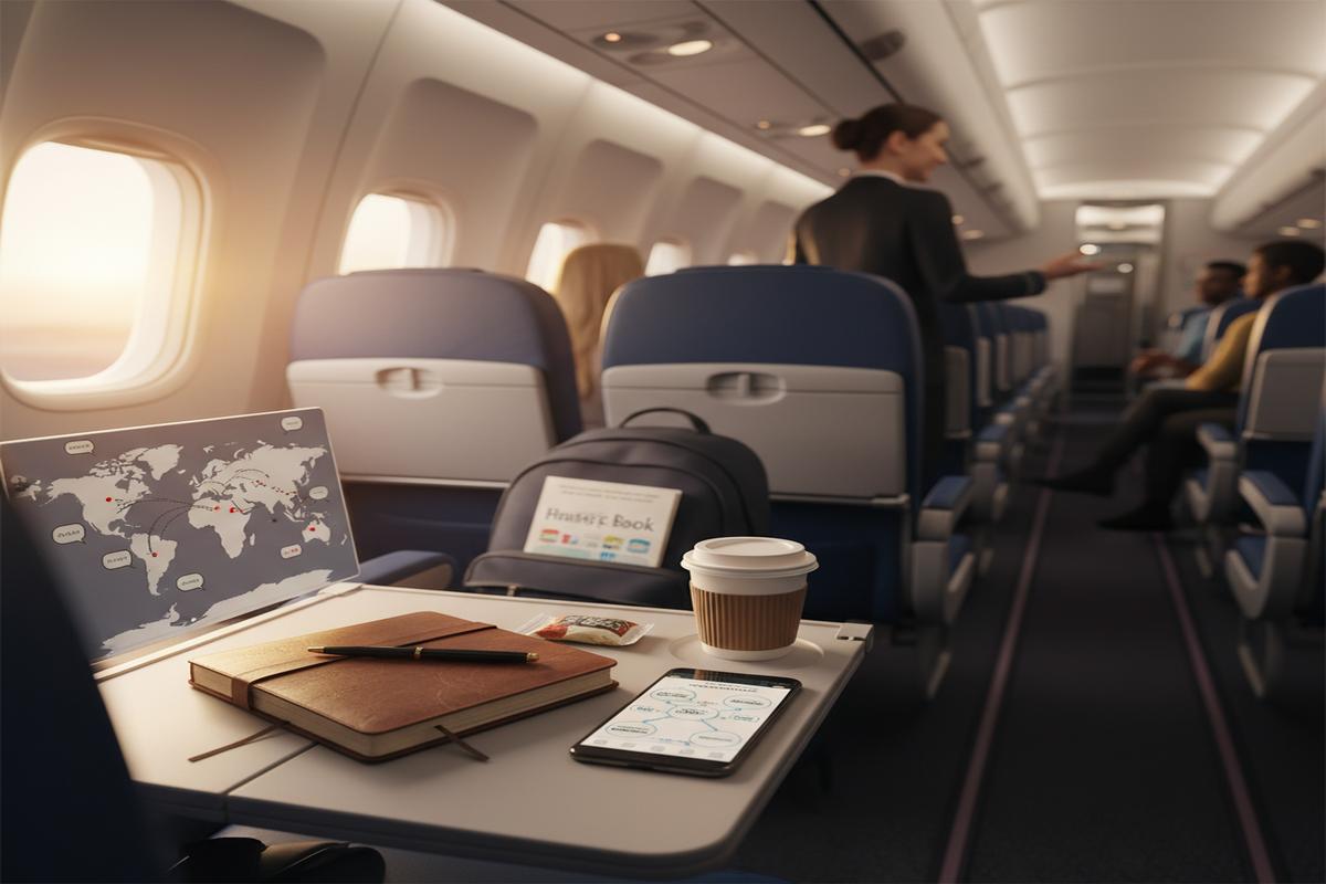 Uçakta İngilizce Pratik Yapmanın 10 Kolay Yolu