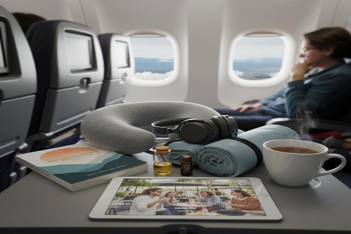 Uçakta Rahatlama Rehberi: 9 Yöntem + Jet Lag İpuçları