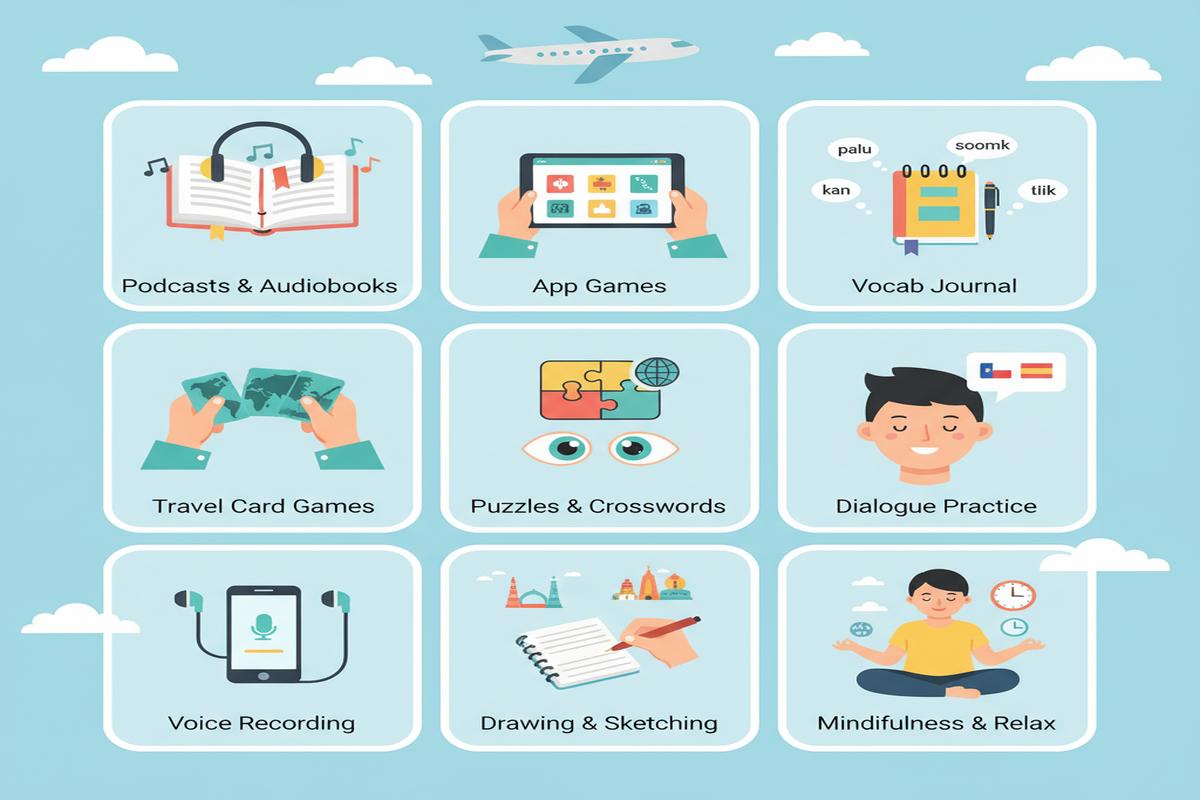 Uçakta Sıkılmadan Vakit Geçirmenin 9 Eğlenceli Yolu