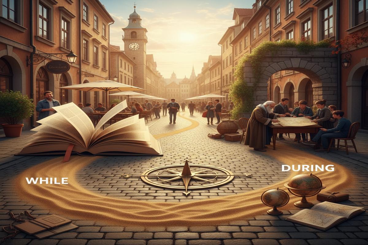 While ve During farkı: Kuralları, örnekleri ve ipuçları