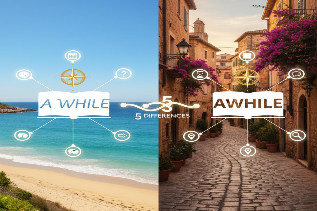 A while vs Awhile: Farklar, Kurallar ve Doğru Kullanım
