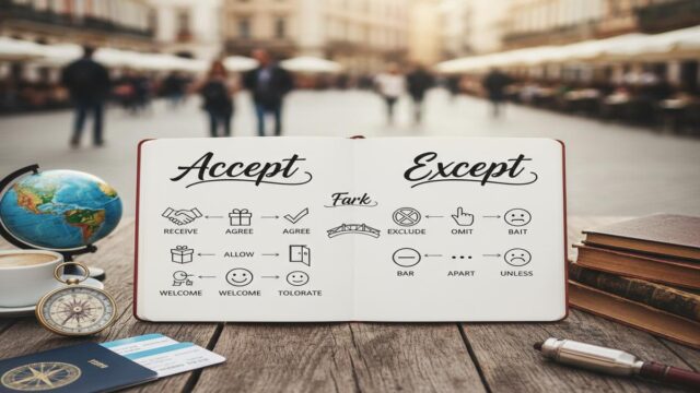 Accept vs Except: Anlam, Farklar, Örnekler ve İpuçları
