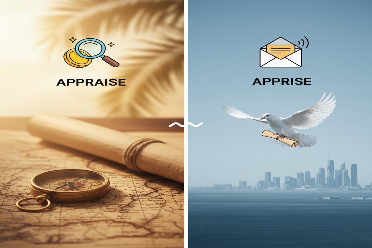Appraise ve Apprise Farkı: Net Tanım, Örnek, İpucu