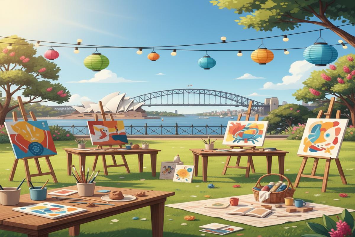 Avustralya Ücretsiz Sanat Atölyeleri ile İngilizce Pratiği