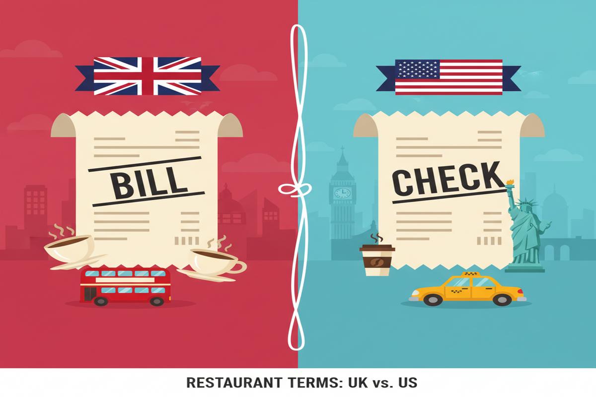 Bill mi Check mi? ABD–UK Restoran Dil Farkları ve İpuçları