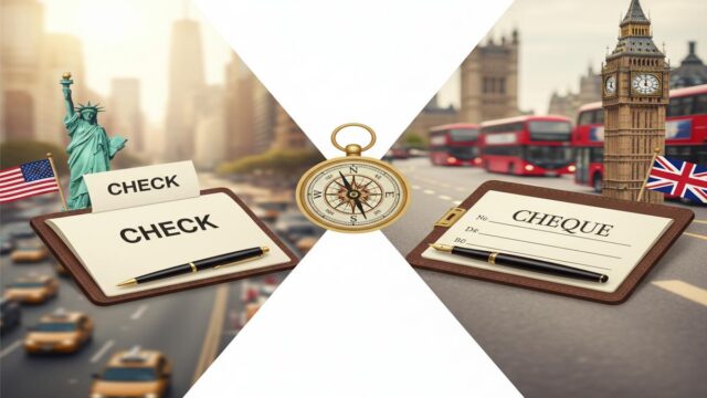 Check vs Cheque farkı: Hangi ülkede nasıl kullanılır