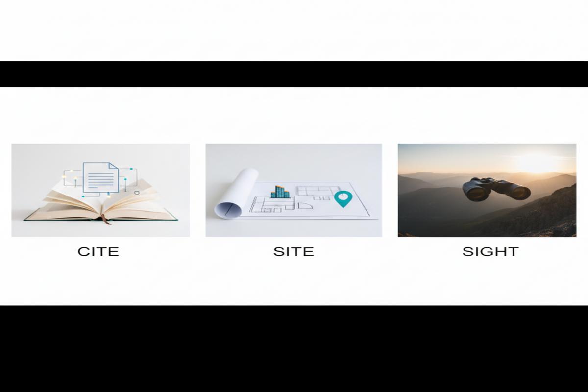 Cite, Site, Sight farkı: Telaffuz, anlam ve doğru kullanım