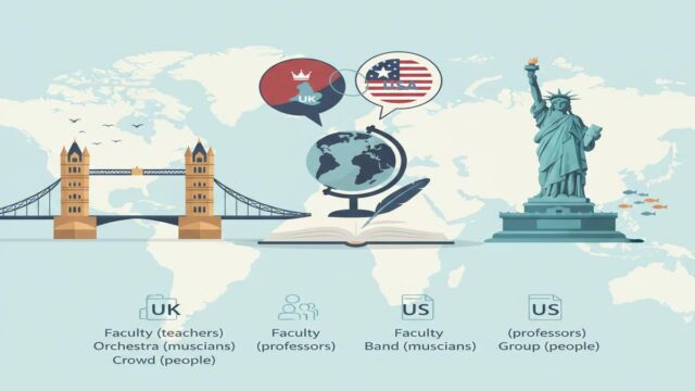 Collective Noun: UK–US farkları ve doğru fiil uyumu