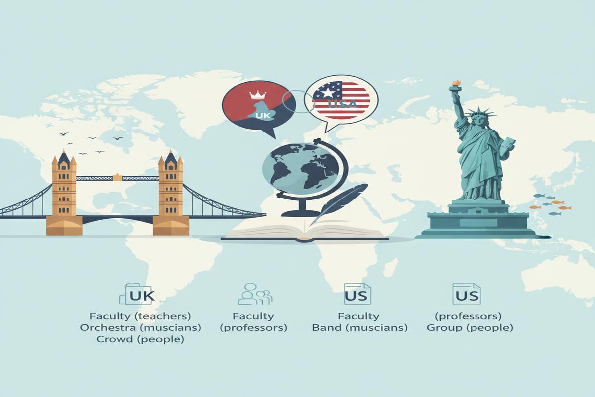 Collective Noun: UK–US farkları ve doğru fiil uyumu