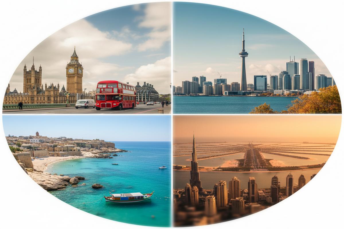 English Path: Londra, Toronto, Malta, Dubai Seçim Rehberi