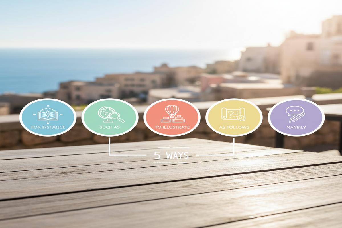 For example yerine ne denir? Güçlü alternatifler ve kullanım