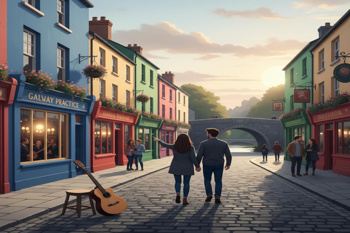 Galway: Romantik Şehir Turu ve Canlı Müzikle İngilizce
