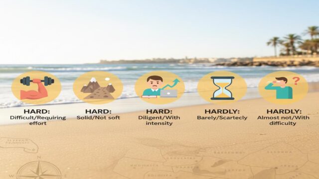Hard ve Hardly: Anlam, Kullanım, Örnekler ve İpuçları
