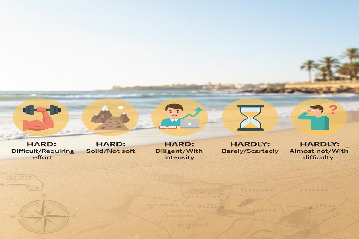 Hard ve Hardly: Anlam, Kullanım, Örnekler ve İpuçları