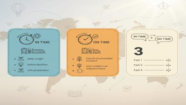 In time vs On time: Anlam, farklar ve doğru kullanım rehberi