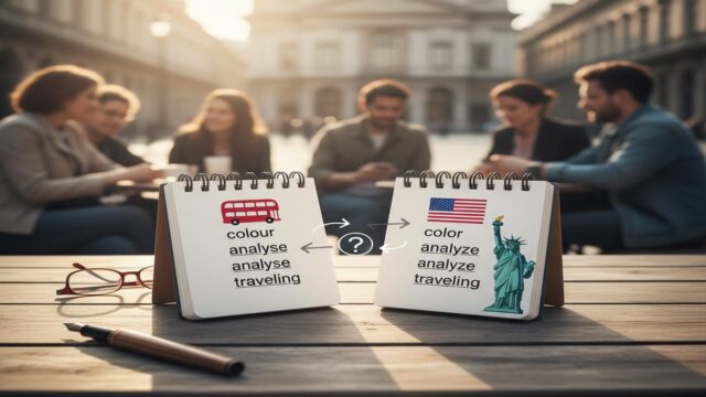 İngiliz ve Amerikan İngilizcesinde fiil yazımı: kurallar