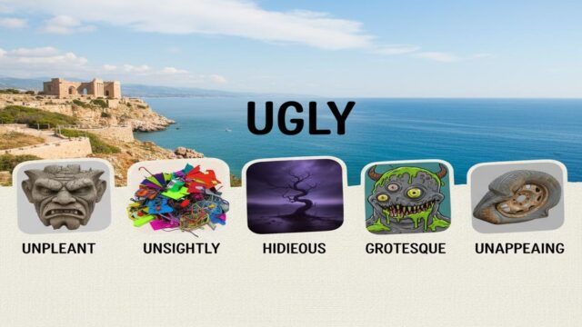 İngilizce ‘ugly’ yerine 5 kelime: ton, örnek ve ipuçları