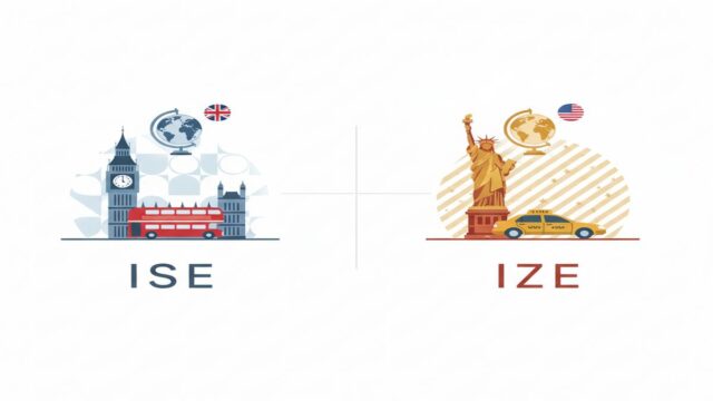 -ise vs -ize: İngiliz ve Amerikan Yazımı Pratik Kılavuz