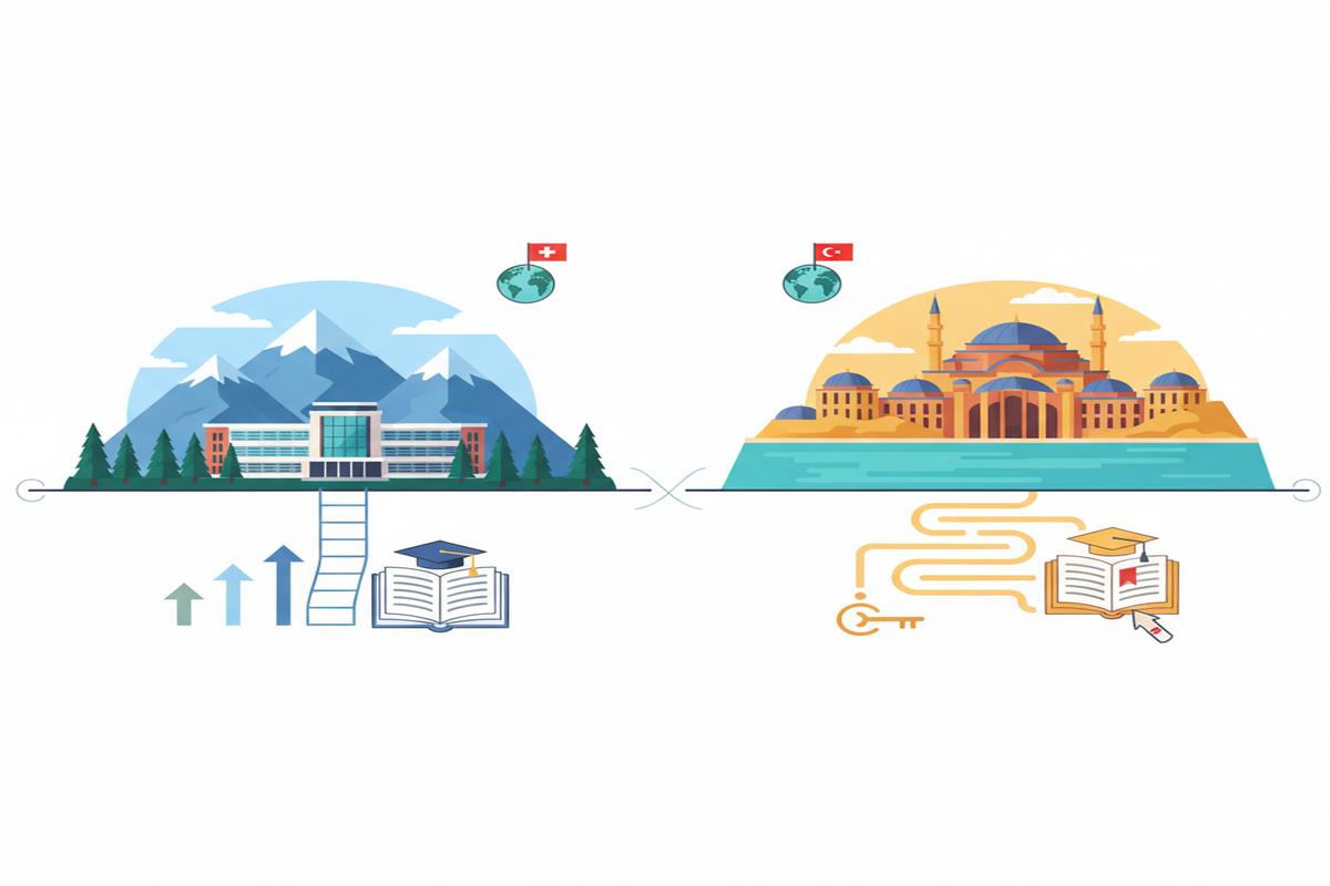 İsviçre ve Türkiye: Üniversiteye Giriş, Dil ve Bütçe