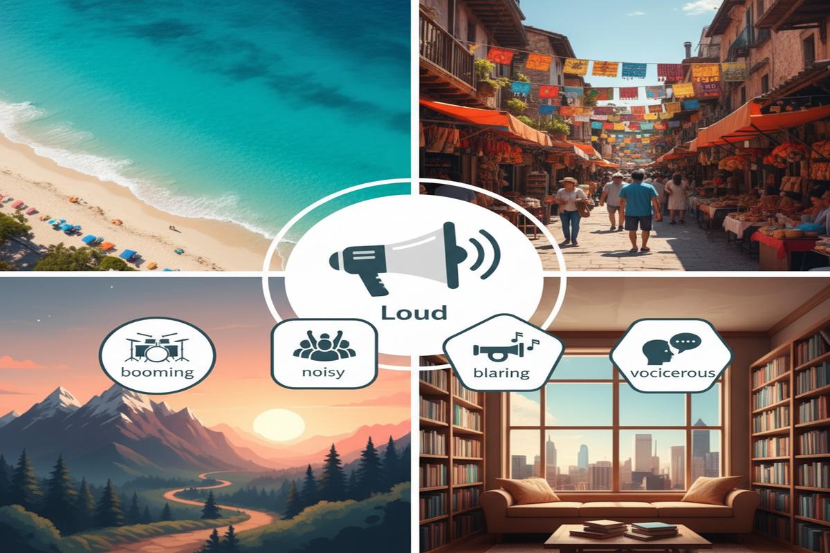 Loud Yerine: Noisy, Deafening, Booming, Blaring Rehberi