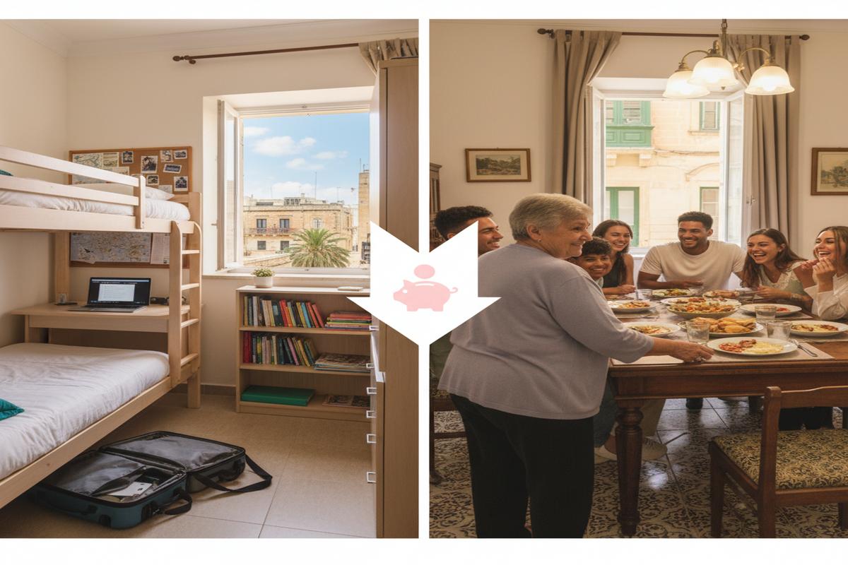 Malta’da Konaklama: Yurt mu Aile Yanı mı? Maliyetler