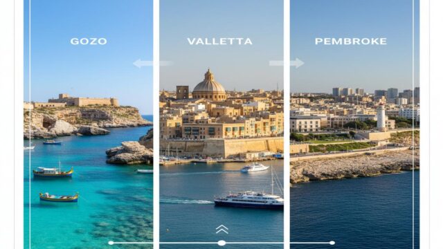 Malta Dil Okulu: Gozo, Valletta, Pembroke Karşılaştırması
