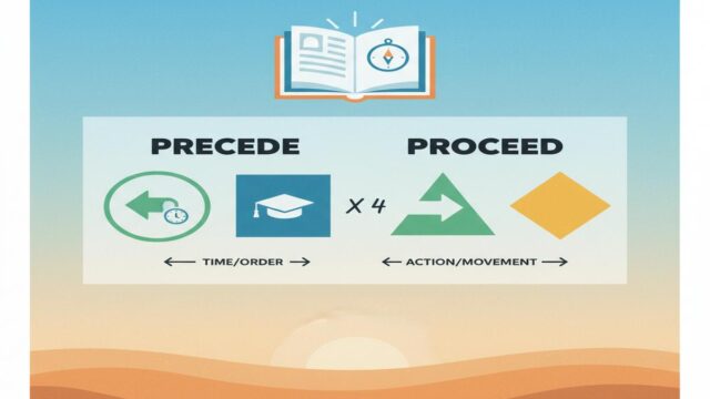 Precede vs Proceed: Anlam ve Doğru Kullanım Rehberi