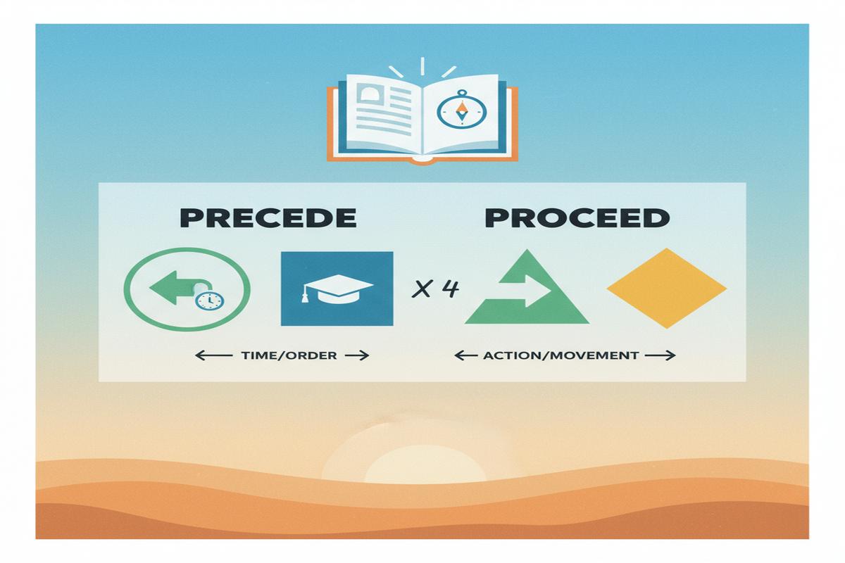 Precede vs Proceed: Anlam ve Doğru Kullanım Rehberi