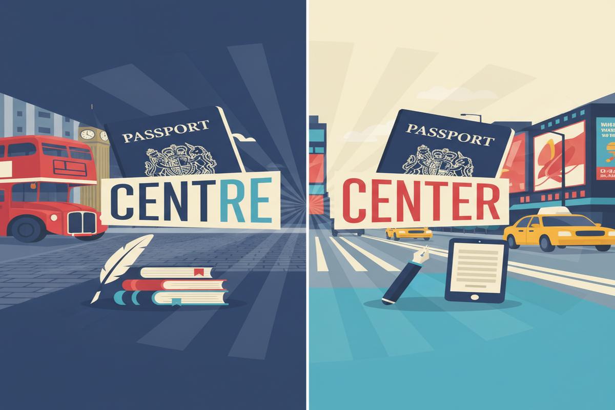 RE–ER Yazım Farkı: Theatre/Center örnekleri ve ipuçları