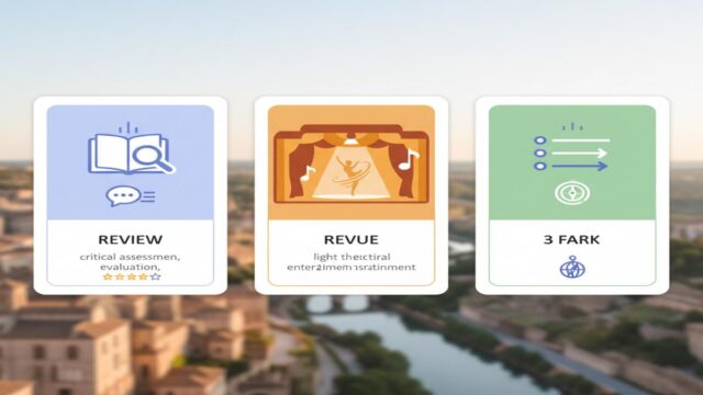 Review ve Revue farkı: Doğru kullanım, telaffuz ve örnekler