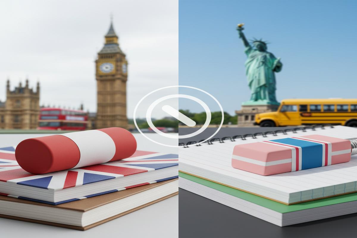 Rubber mı, Eraser mı? UK–US farkı ve doğru kullanım