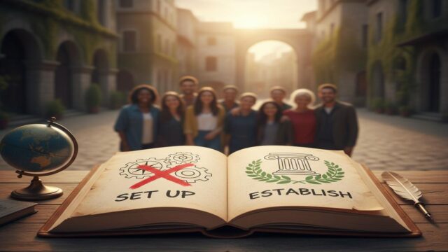 Set up mı, establish mı? Doğru kullanım ve örnekler