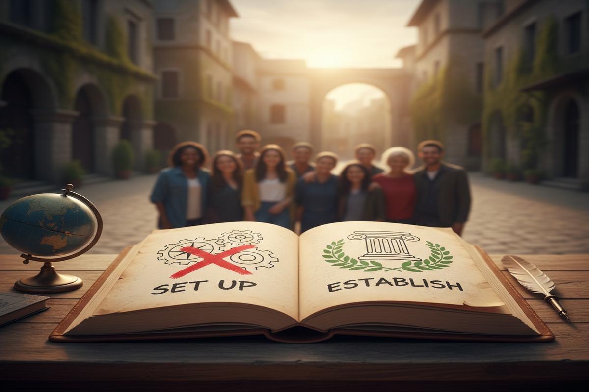 Set up mı, establish mı? Doğru kullanım ve örnekler