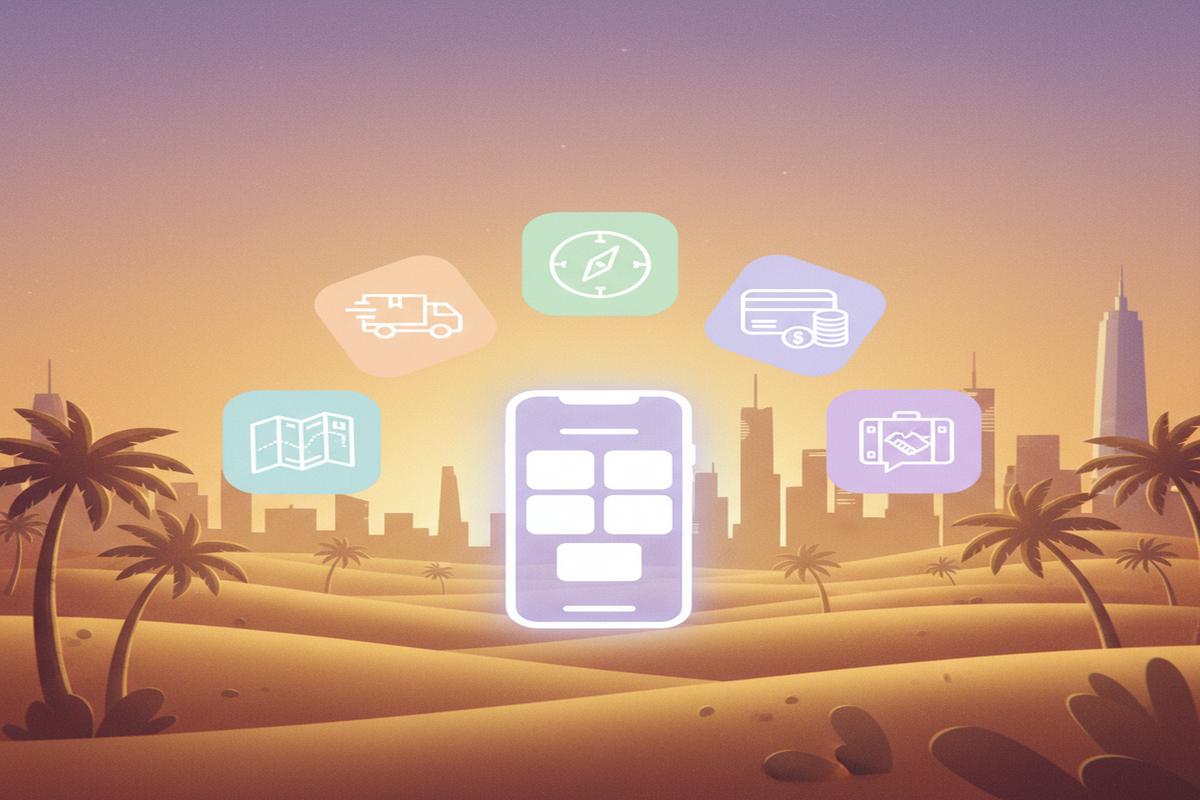 Suudi Arabistan’da 5 Uygulama: Teslimat, Ulaşım ve Ödeme