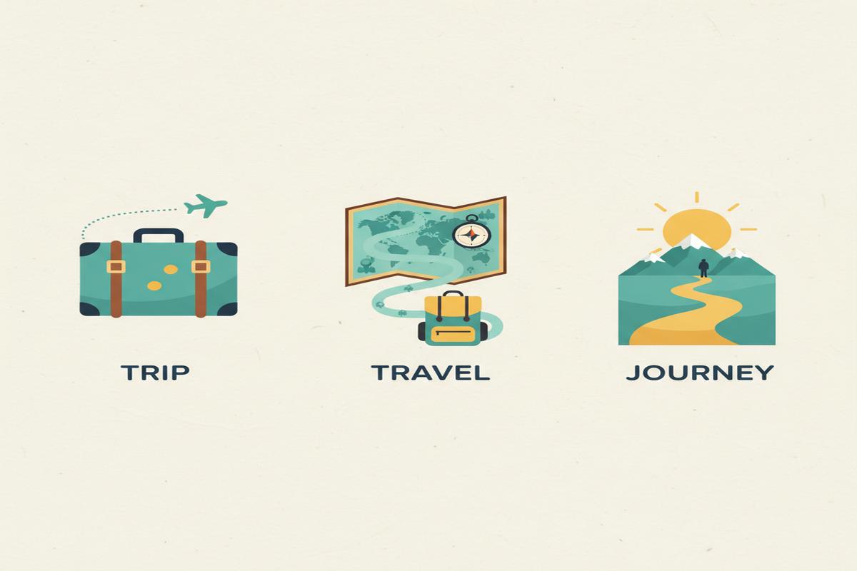 Trip, Travel, Journey: Farklar ve Doğru Kullanım Rehberi