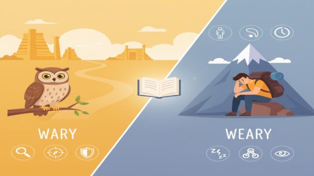 Wary vs Weary: Anlam Farkları, Kullanım ve Örnekler