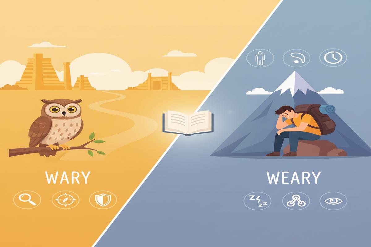 Wary vs Weary: Anlam Farkları, Kullanım ve Örnekler