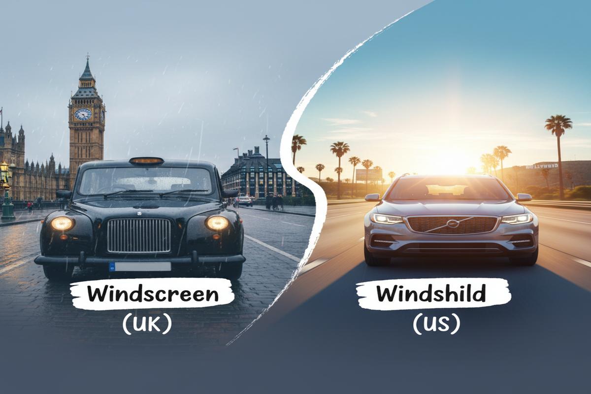 Windscreen mi Windshield mi? Farklar + Doğru Kullanım