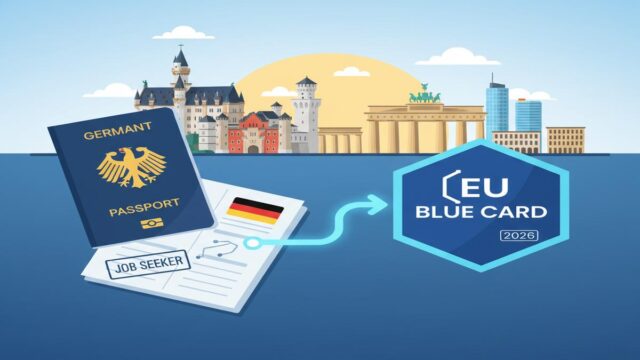 Almanya 18 Aylık İş Arama Oturumu ve Mavi Kart Rehberi