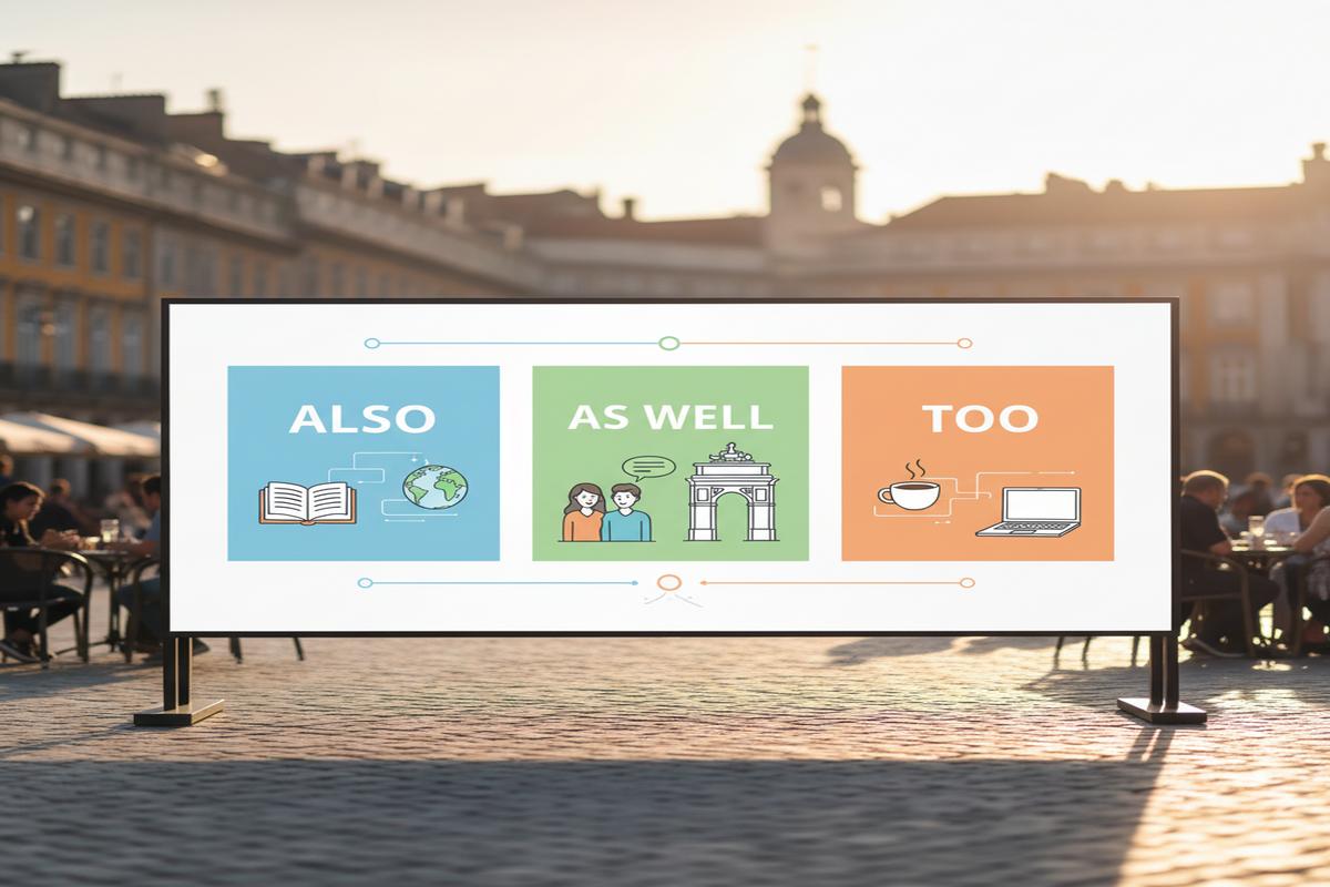 Also, As Well, Too: Doğru Kullanım ve Örnek Rehberi