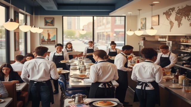 Amerika’da Server (Garson): Ücretler, Vize ve İpuçları