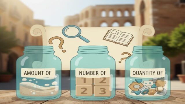 Amount vs Number vs Quantity: Doğru Kullanım Rehberi