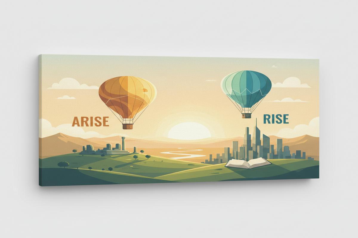 Arise mı Rise mı? Anlam, kullanım, örnek ve ipuçları