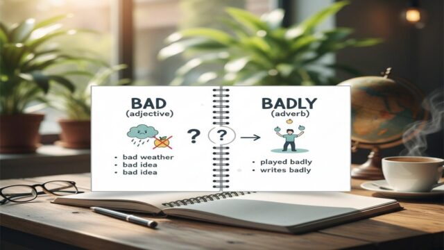 Bad mı Badly mi? Doğru Kullanım ve Örneklerle Rehber