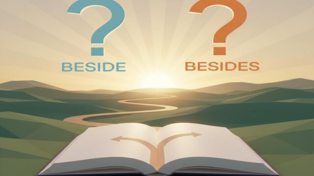 Beside ve Besides Farkı: Anlam, Kullanım, Örnekler