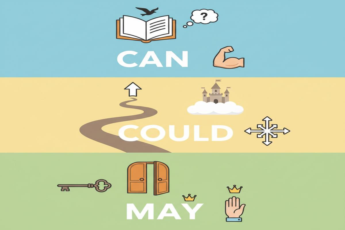 Can, Could, May: Farklar, Kullanım ve Kibar İzin Rehberi