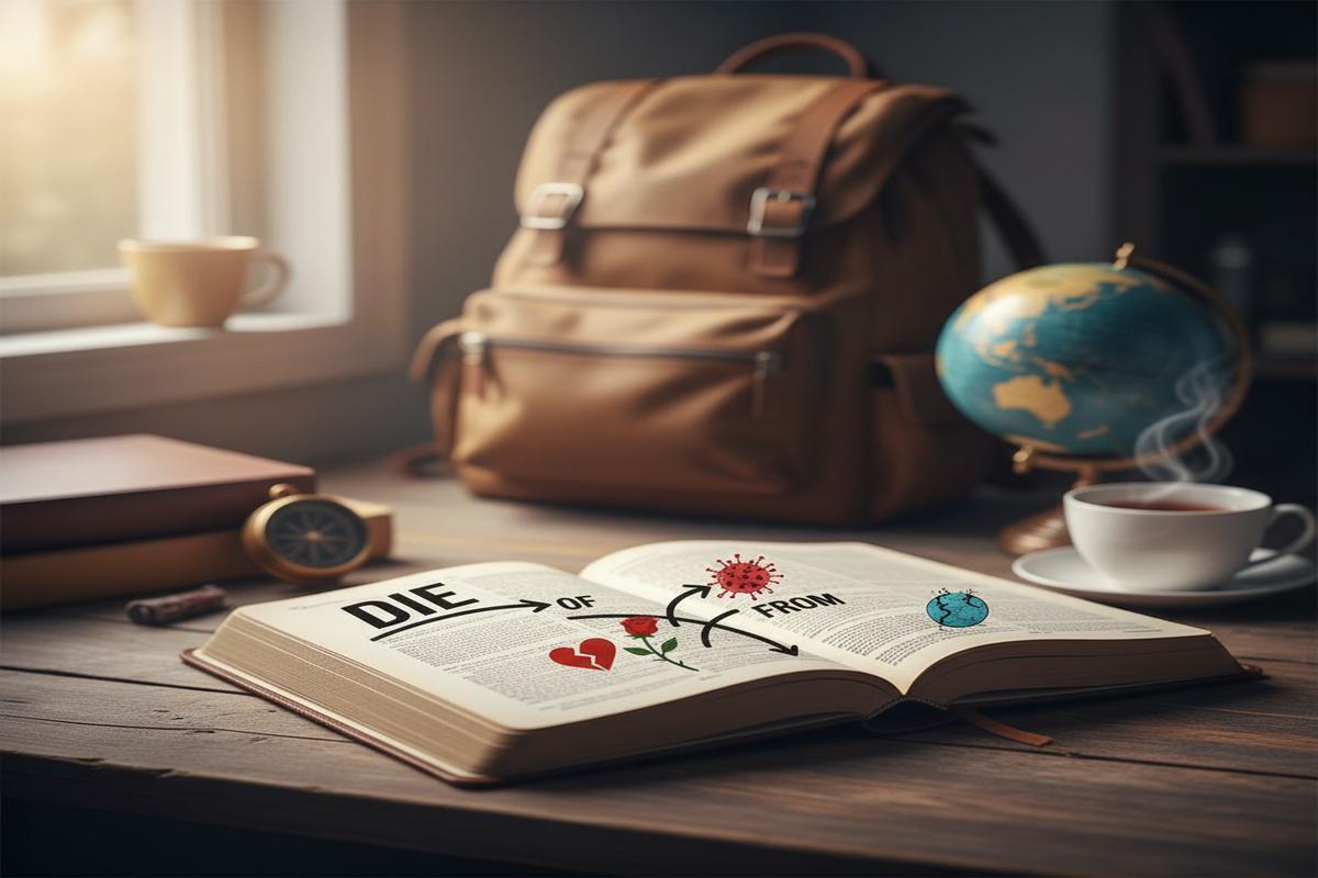 Die of mı, die from mu? Doğru kullanım ve örnekler