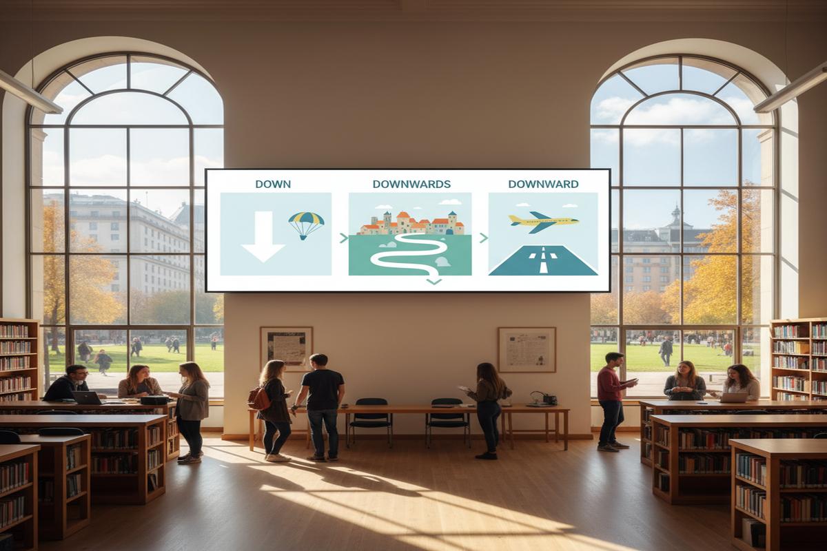 Down, Downward, Downwards: Farklar, Kullanım ve Örnekler